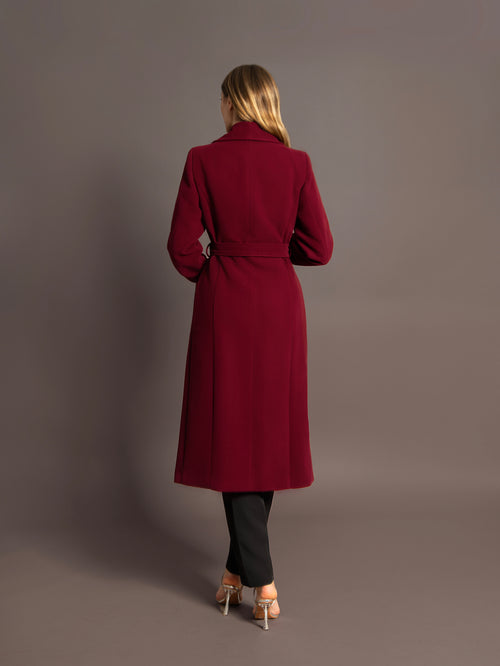 Lady Burgundy Coat