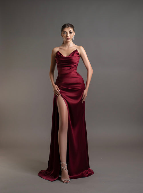 Silvie Dress Burgundy