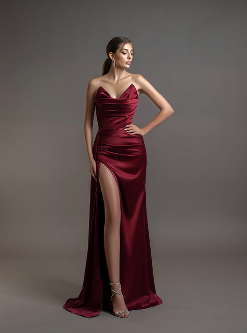 Silvie Dress Burgundy