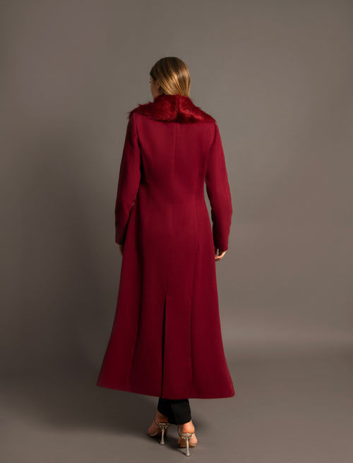 Xenia Burgundy Coat